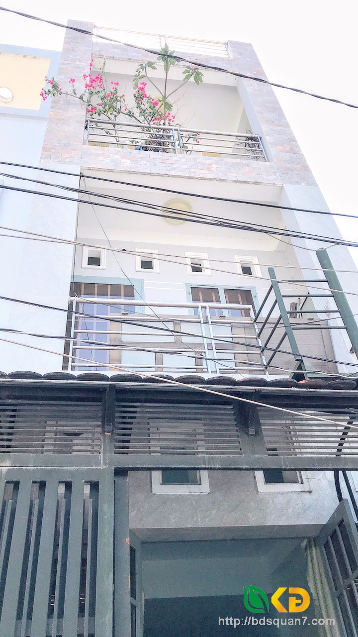 Bán nhà 2 lầu sân thượng 2 mặt tiền hẻm đường Mai Văn Vĩnh quận 7.